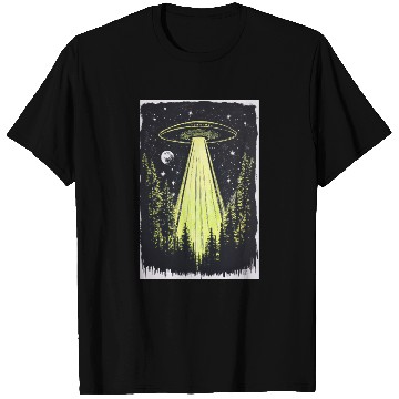 Discover UFO in the Midnight Pines T Shirts