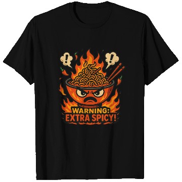 Discover Korean Spicy Ramen T Shirts – Warning: Extra Spicy!