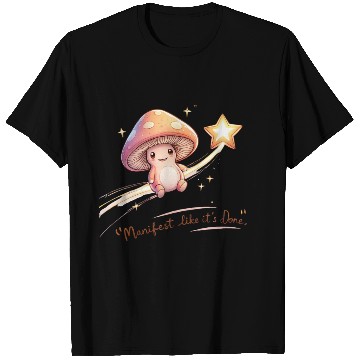 Discover Whimsical Mushroom Star Dreamer Design T Shirts