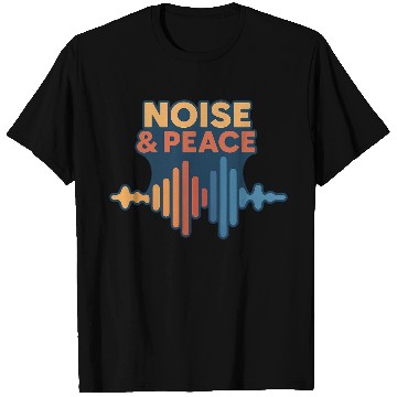 Discover Peaceful Sound Wave Illustration T Shirts