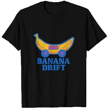 Discover Whimsical Banana Drift Car Design T Shirts