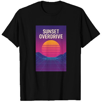 Discover Sunset Overdrive – Vaporwave Summer Vibes T Shirts