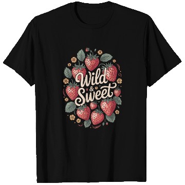 Discover Wild & Sweet Strawberry Delight Design T Shirts