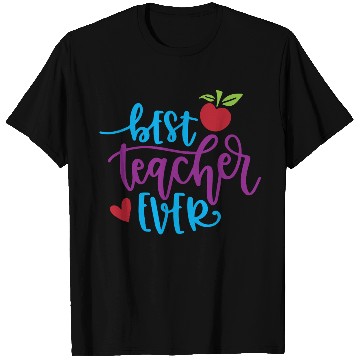 Discover Best Teacher Ever – Apple & Heart Design T Shirts