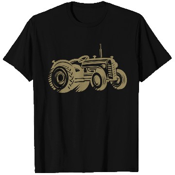 Discover Tractor Silhouette Farmer Agriculture T Shirts
