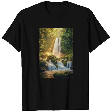Discover Sunrise Over Hidden Waterfall T Shirts