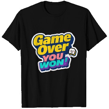 Discover Game Over You Won Motivational Sticker T Shirts