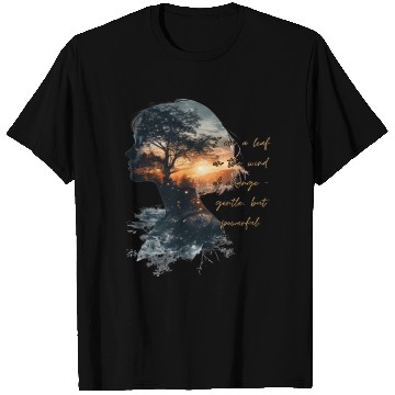 Discover Sunset Serenity Tree Portrait T Shirts