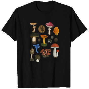 Discover Forest Gems – Colorful Wild Mushrooms T Shirts