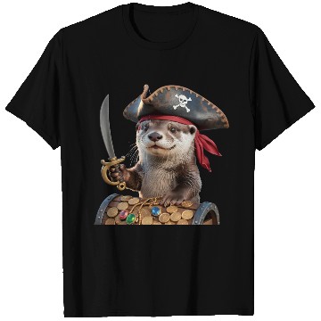 Discover Pirate Otter Adventure T Shirts