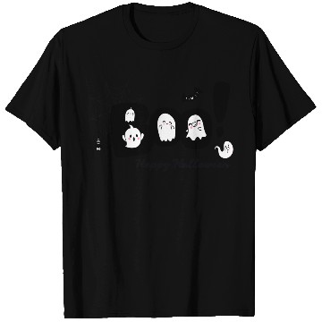 Discover Cute Ghosts and Spider Halloween Pattern T Shirts