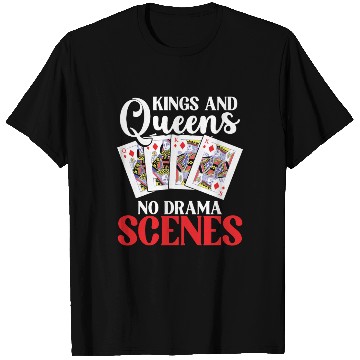 Discover Pinochle Trick Taking Game Drama King Queen T Shirts