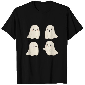 Discover Adorable Friendly Ghost Illustrations T Shirts