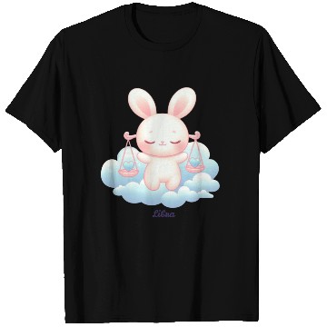 Discover Sweet Bunny Libra Illustration T Shirts