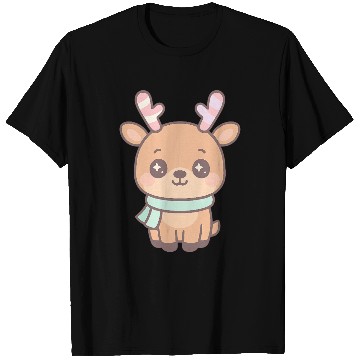 Discover Kawaii Reindeer Cute Christmas T Shirts