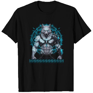 Discover Frostwolf Warrior with Arcane Runes T Shirts
