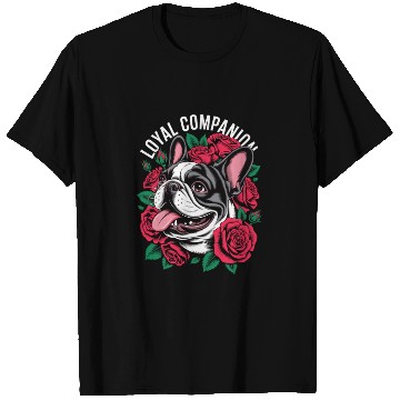 Discover French bulldogs & Roses T Shirts – Loyal Companion.