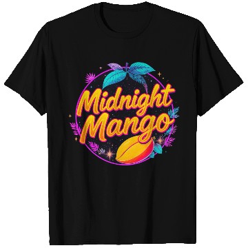 Discover Nighttime Mango Bright Design T Shirts