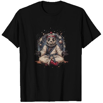 Discover Cosmic Panda Astronaut Meditation T Shirts
