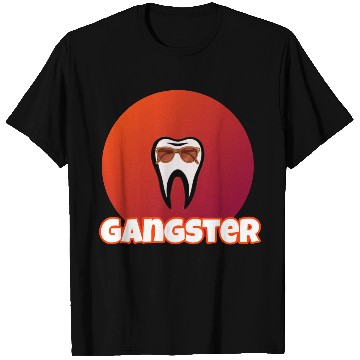 Discover Cool Tooth with Sunglasses Gangster Design T Shirts