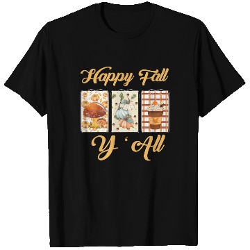 Discover Happy Fall Y’all – Rustic Pumpkin Patch Vibes T Shirts
