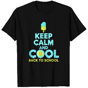 Discover Keep Calm And Back to School Ice Cream Smile T Shirts