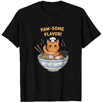 Discover Paw-some Flavor Ramen Cat T Shirts