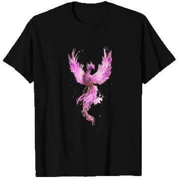 Discover Celestial Phoenix Watercolor Illustration T Shirts