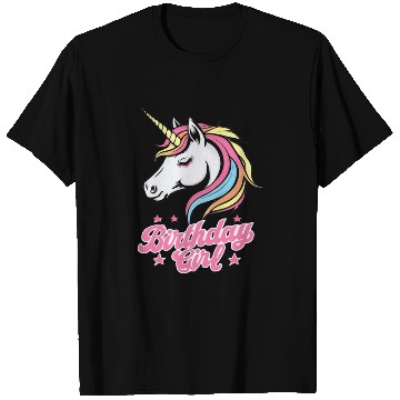 Discover Sparkling Rainbow Unicorn Birthday T Shirts