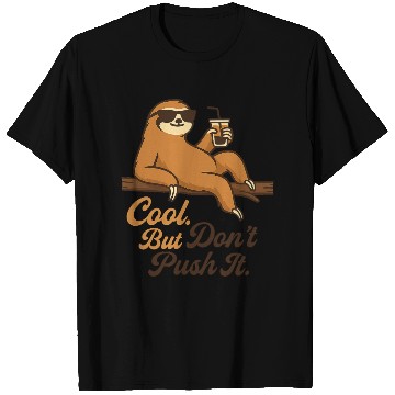 Discover Relaxed Sloth with Sunglasses and Drink T Shirts