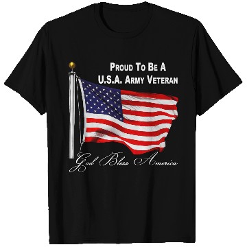 Discover Proud To Be A US Army Veteran T Shirts