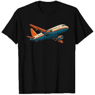 Discover Vivid Flight Path Airplane Design T Shirts