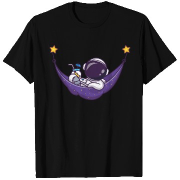 Discover Space Explorer Astronaut in Hammock T Shirts