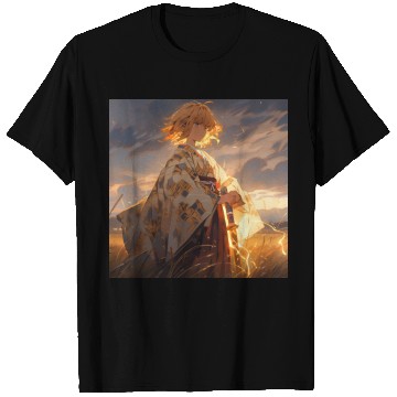 Discover Epic Samurai Girl at Sunset T Shirts