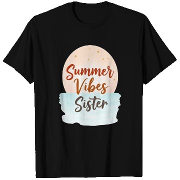Discover Summer Vibes Sister Graphic T Shirts