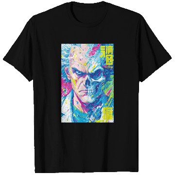Discover Half Human Half Skull Pop Art T Shirts