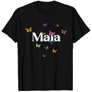 Discover MALA - beautiful girl name with cute butterflies T Shirts