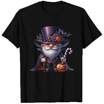 Discover Elegant Halloween Gnome – Top Hat, Pumpkin & Candy T Shirts