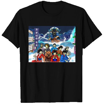 Discover Mythical Samurai Wolf Theater T Shirts