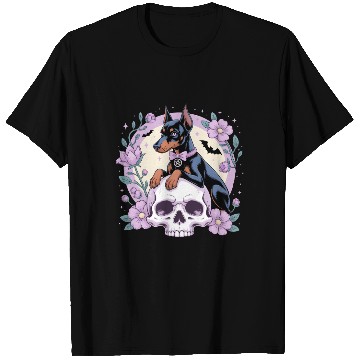 Discover Dark Fantasy Doberman Dog Gothic Art Illustration T Shirts