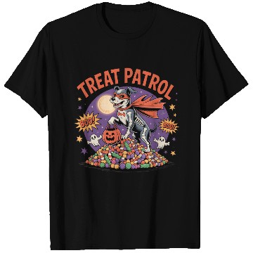 Discover Halloween Trick or Treat Puppy Design T Shirts
