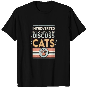 Discover Introverted Cat Lover T Shirts Design