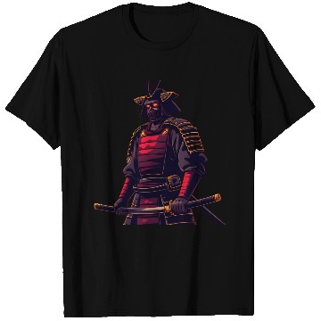Discover Dark Samurai Warrior Illustration T Shirts