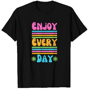 Discover Colorful Retro Happiness Design T Shirts