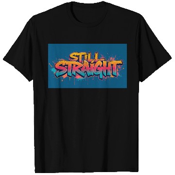 Discover Still Straight Yellow Teal Gradient T Shirts