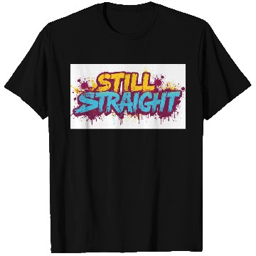 Discover Still Straight Yellow and Teal T Shirts