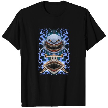 Discover Shark art design T Shirts