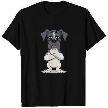 Discover Grumpy great dane cartoon animal illustration T Shirts