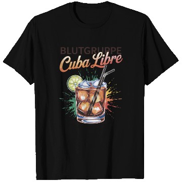 Discover Blutgruppe Cuba Libre Cocktail Bartender T Shirts