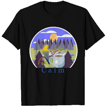 Discover Calm Nature-Inspired T Shirts - Relaxing Bird